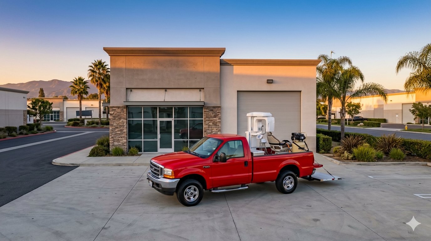 MS Dental Works 2002 Ford F-250 Super Duty — heavy equipment hauling for dental office repairs